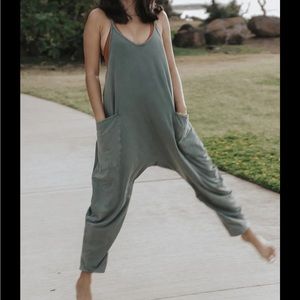 Free people hot shot onesie in Pine!
